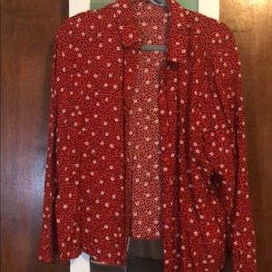Floral button down